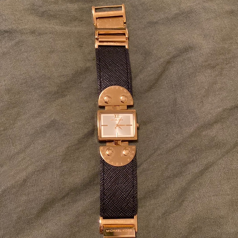 Black and Gold Michael Kors Watch